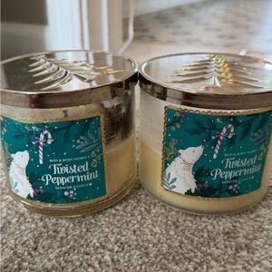 Bath & Body Works Twisted Peppermint Candle